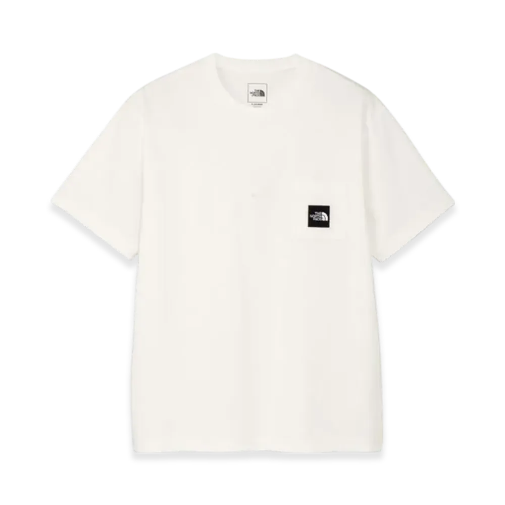 The North Face Short Sleeve Square Logo Pocket Tee "White"