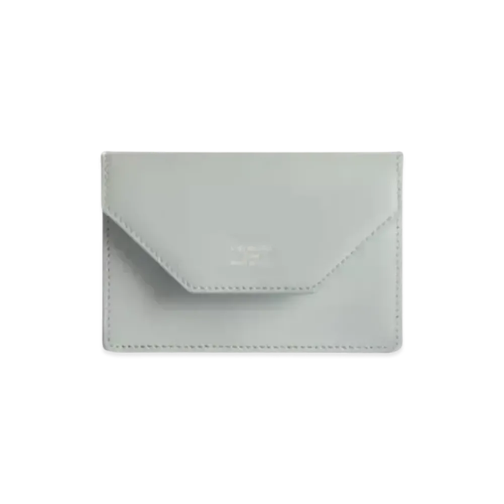 BALENCIAGA Envelope Flap Card Holder "Light Blue"