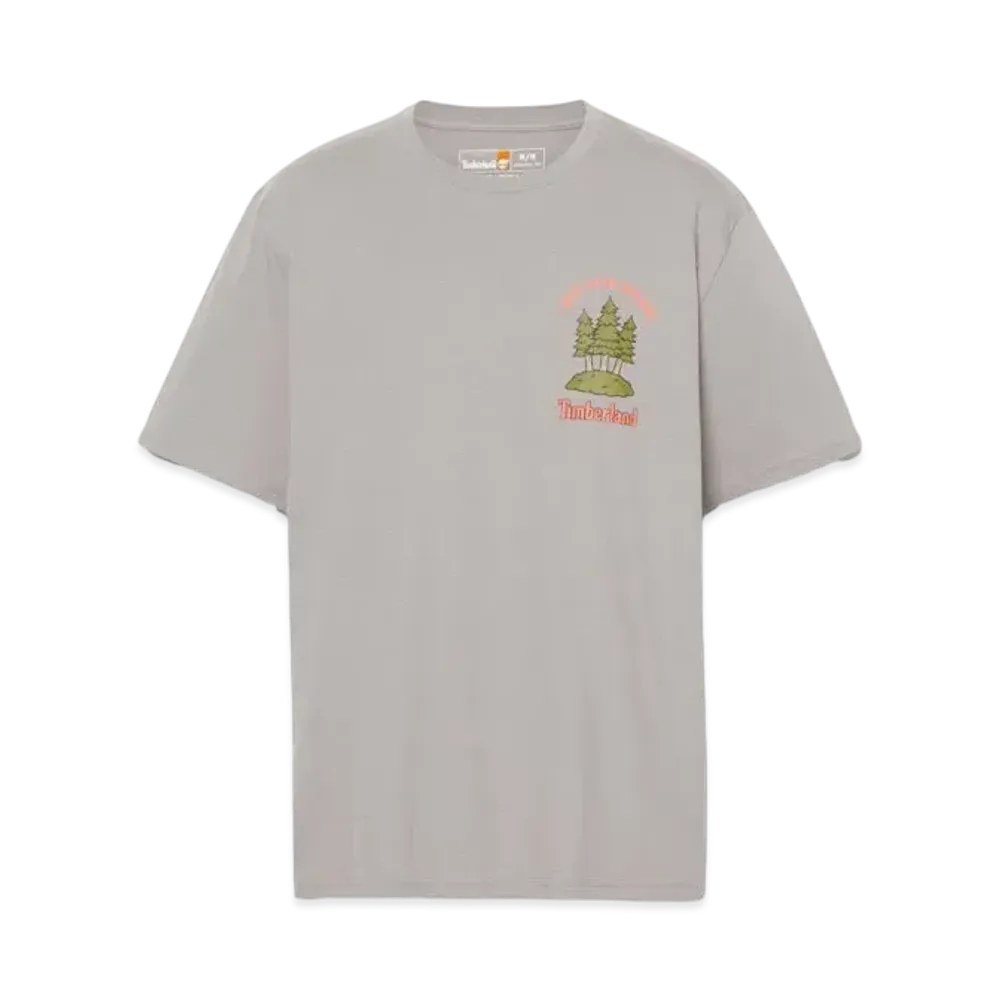 Timberland Allgender Short Sleeve Rising Sun Graphic Tee "Cloud Burst"