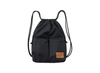 SEDAN ALL-PURPOSE Drawstring Knappsack "Black"