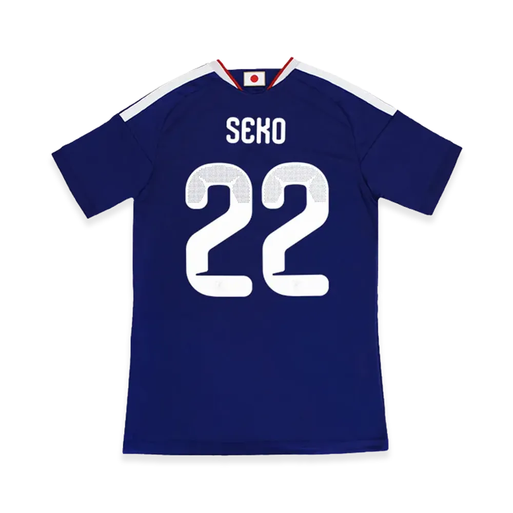 adidas Soccer Japan 2026 Home Replica Jersey #22 Ayumu Seko "Japan Blue/Ash Blue"