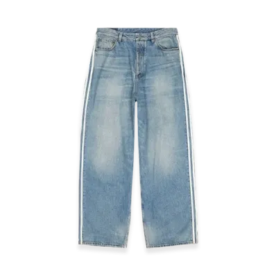 BALENCIAGA x adidas Large Baggy Trousers "Blue"