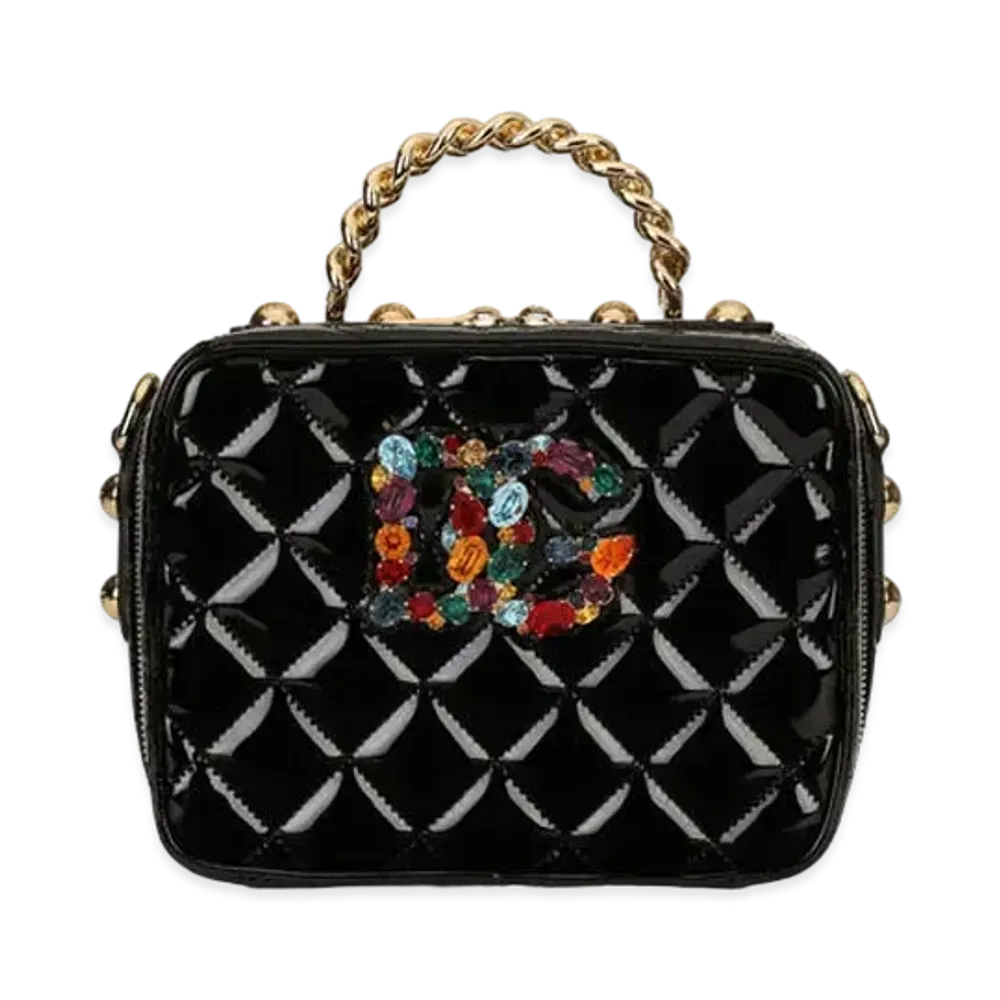Dolce&Gabbana 3.5 Bag Quilting Soft Enamel "Black"
