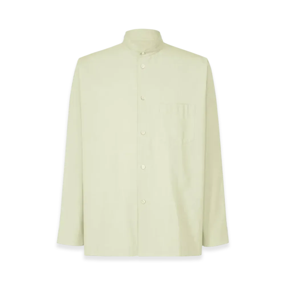 HOMME PLISSE ISSEY MIYAKE Streamline Shirt "White Green"