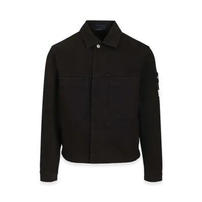 Stone Island Denim Biker Jacket "Black"