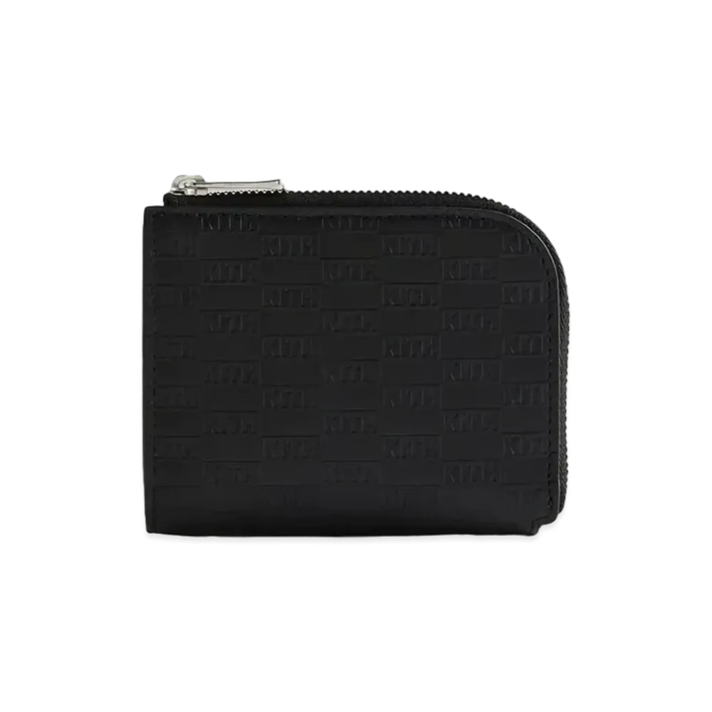 Kith Kithmas Monogram Half Zip Wallet "Black"