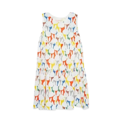 graniph x Miffy Pattern 2 Kids Tiered One Piece "Multi"