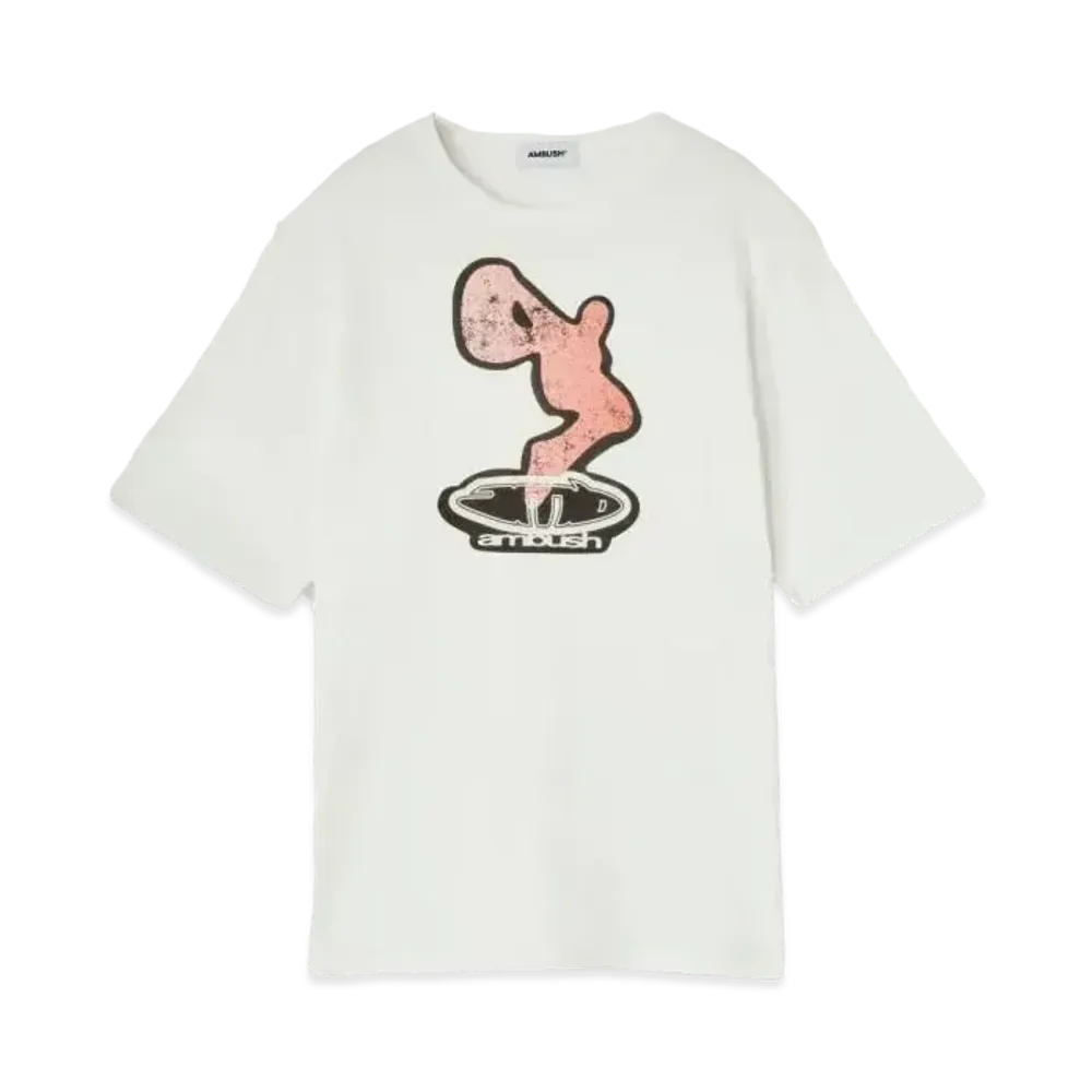 AMBUSH Side Splits Graphic T-Shirt "White"