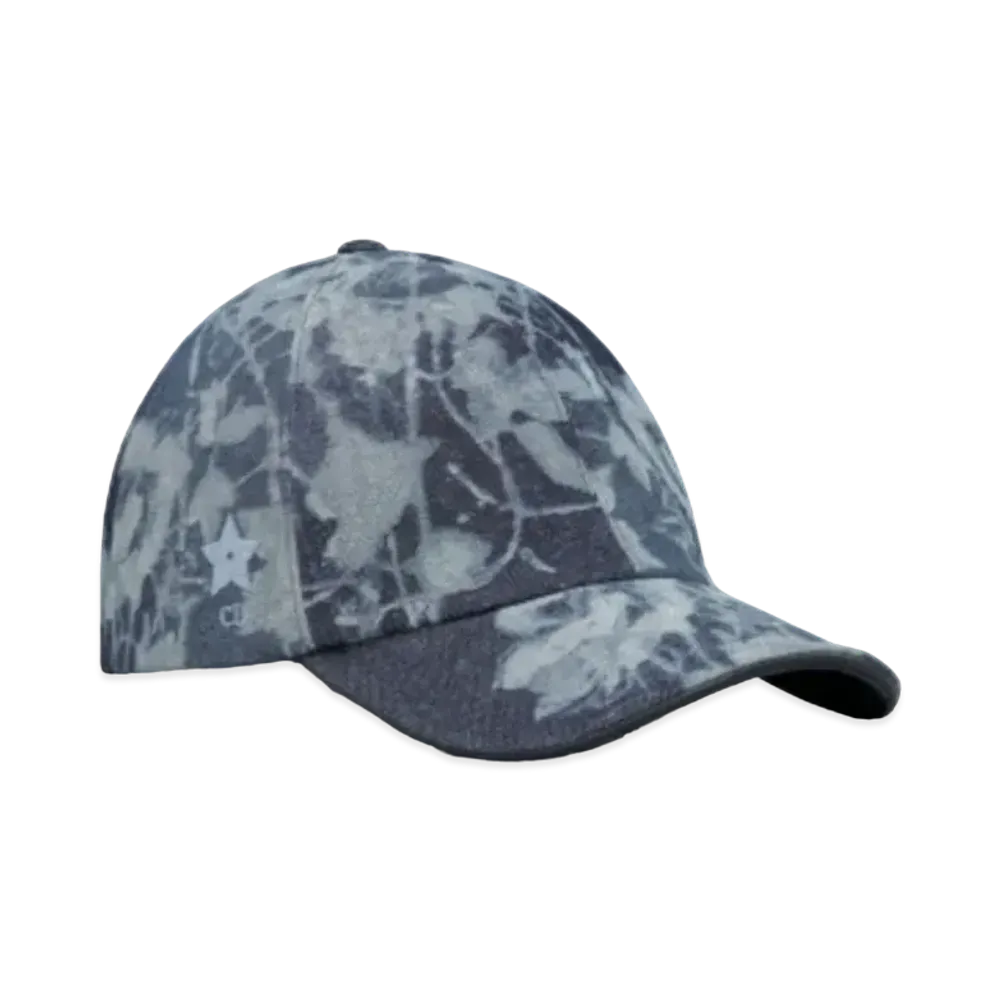 Dior D-Player Fleurs Mystiques Cap Cotton Denim "Deep Blue"