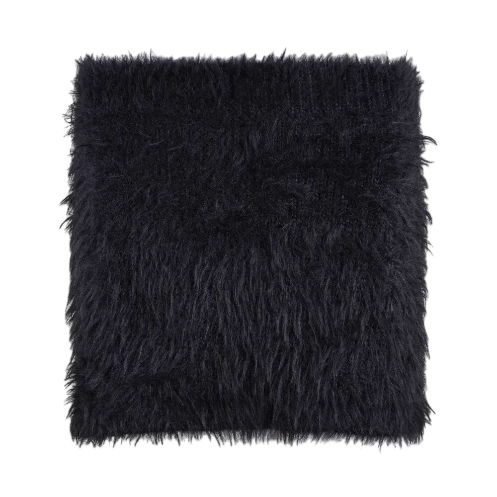 MARTINE ROSE Hairy Mini Skirt "Black"