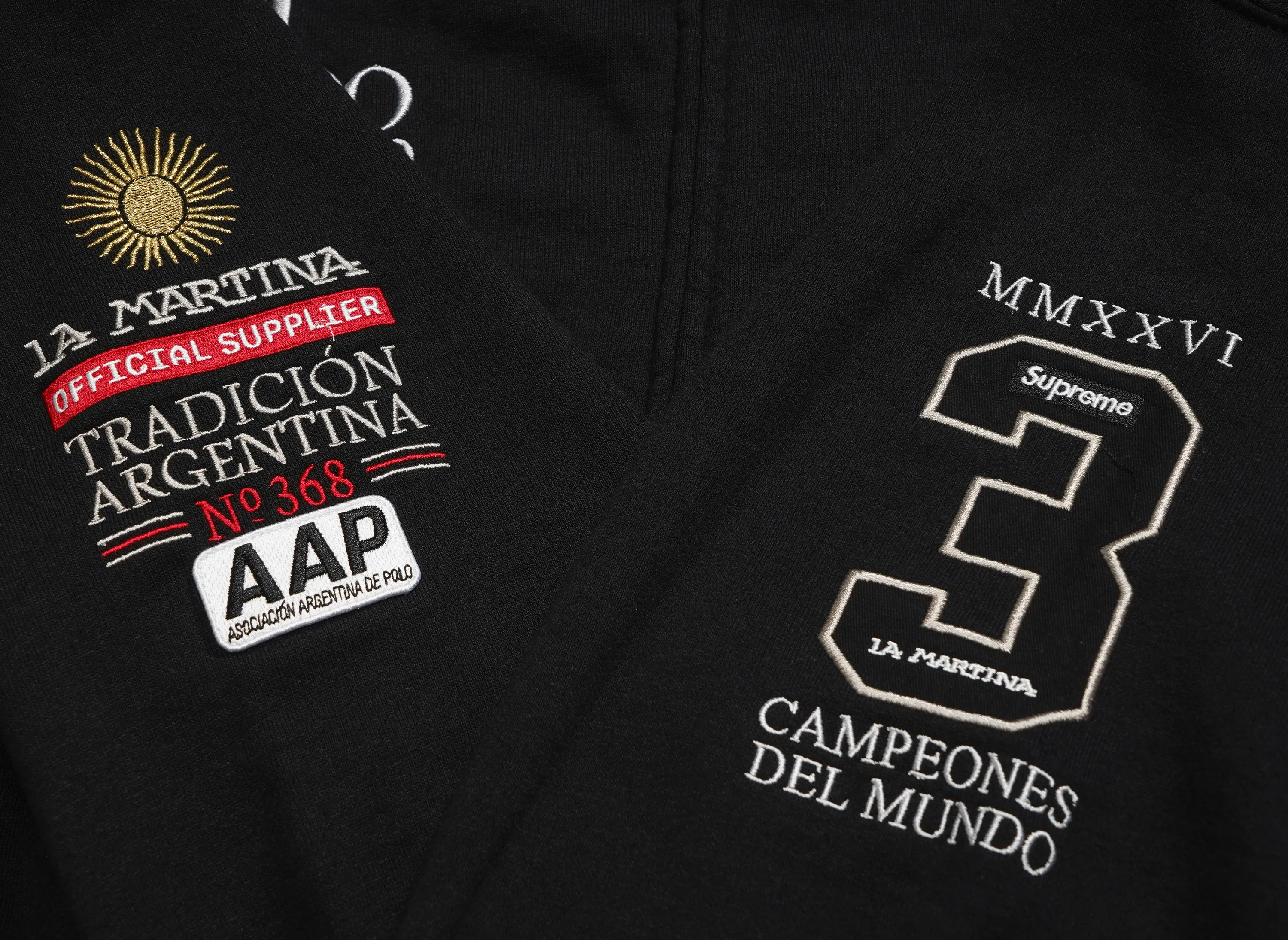 Supreme x La Martina Zip Up Sweatshirt 