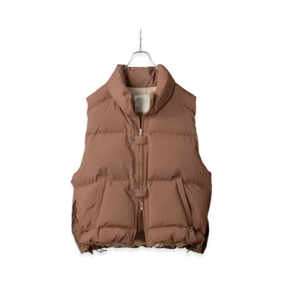 ANCELLM Down Vest "Marron"