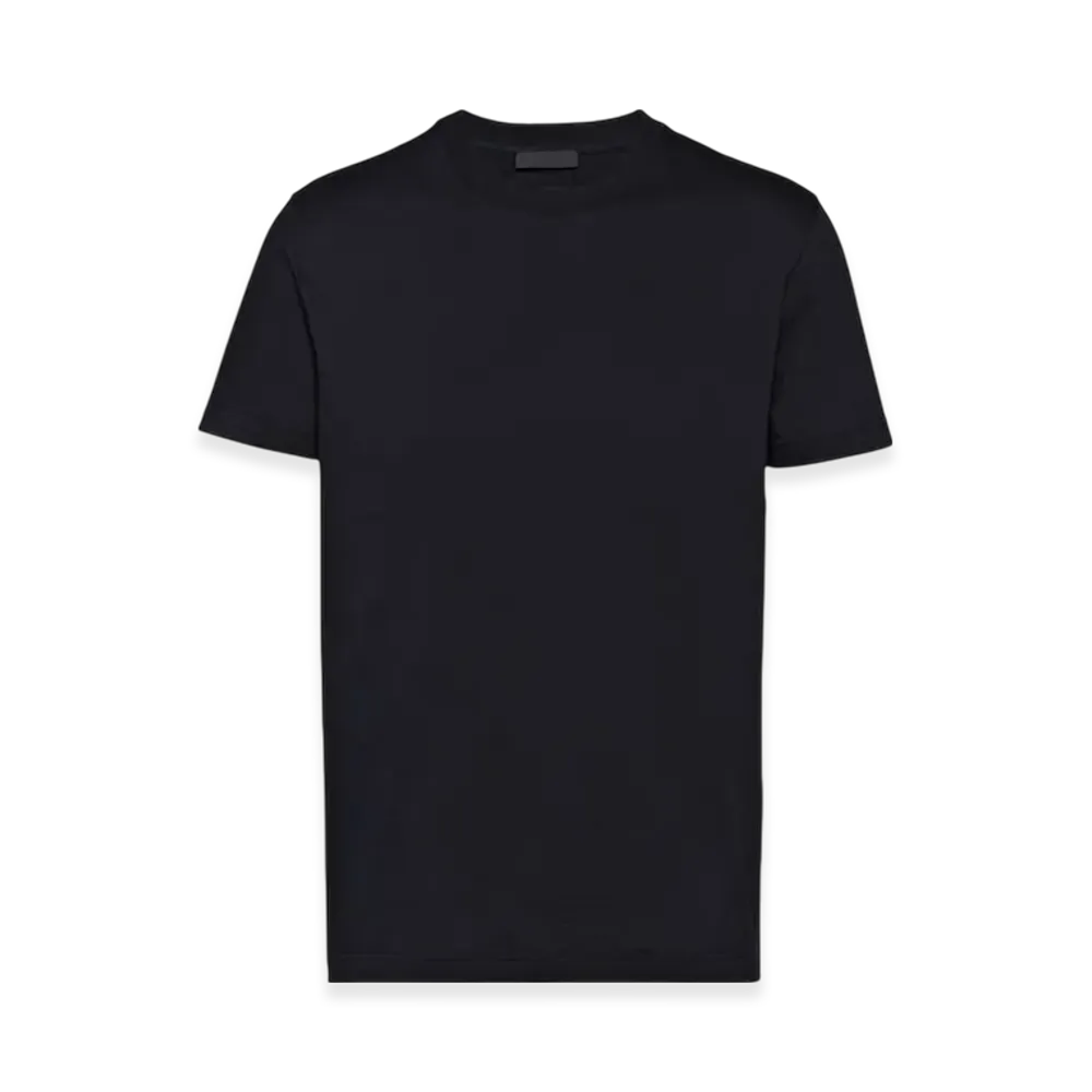 PRADA Cotton Jersey T-Shirts (3 Pack) "Black"