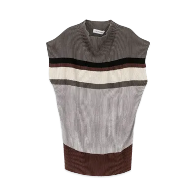 KIKO KOSTADINOV Essick Stripe Short Sleeve "Steel Grey/Grey"