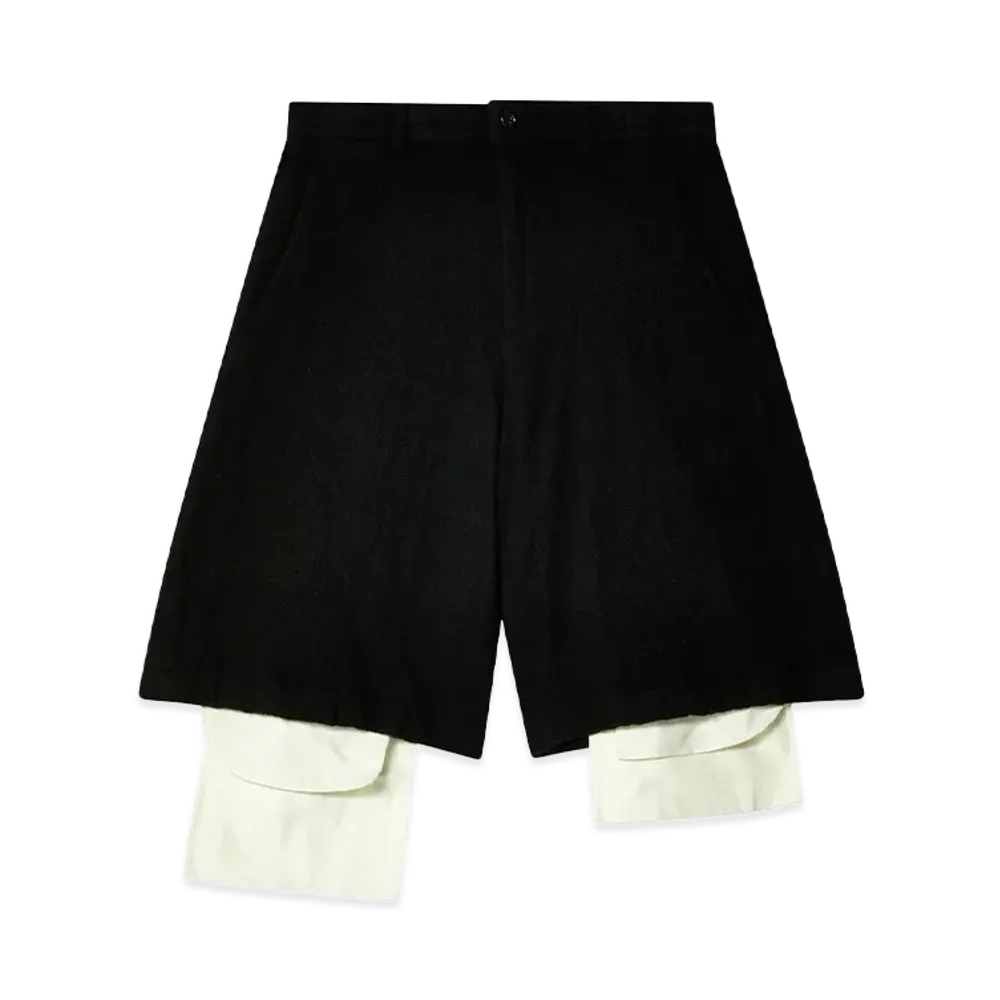 BLACK COMME des GARCONS Layered Design Shorts "Black"