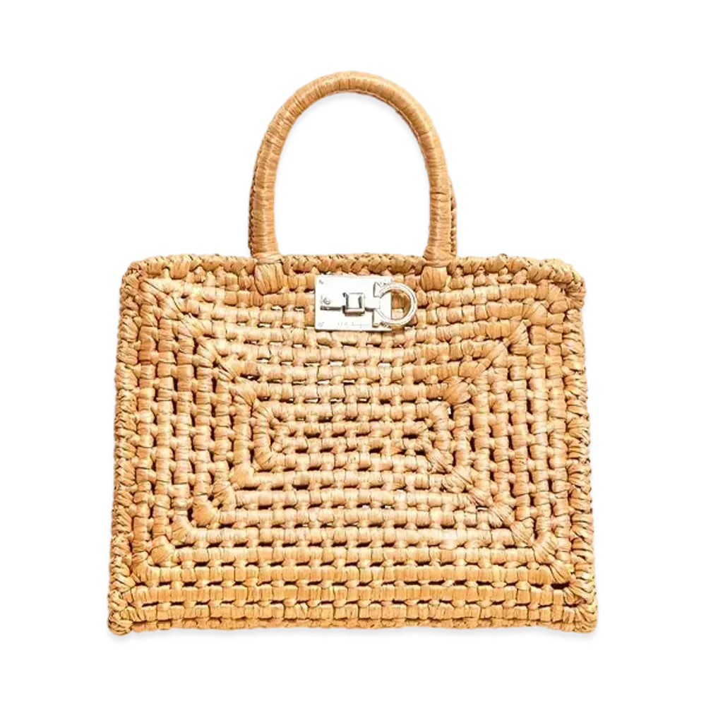 Salvatore Ferragamo Ferragamo Studio Bag "Naturale/Sella"