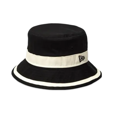 NEW ERA Kids Bucket 01 Striped Band "Black/Chrome White"