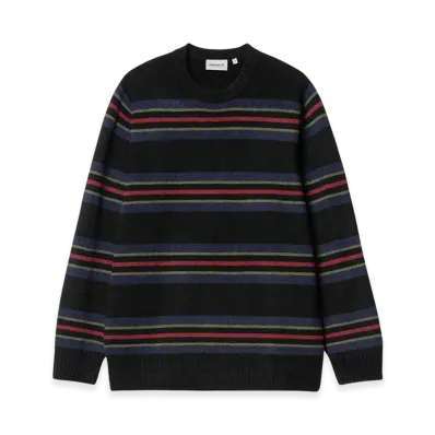 Carhartt WIP Oregon Sweater "Black Starco Stripe"