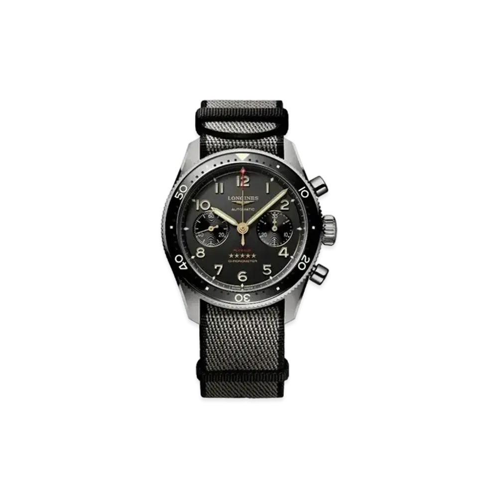 Longines Spirit Flyback Titanium 42.00mm "Anthracite/Black" L3.821.1.53.2