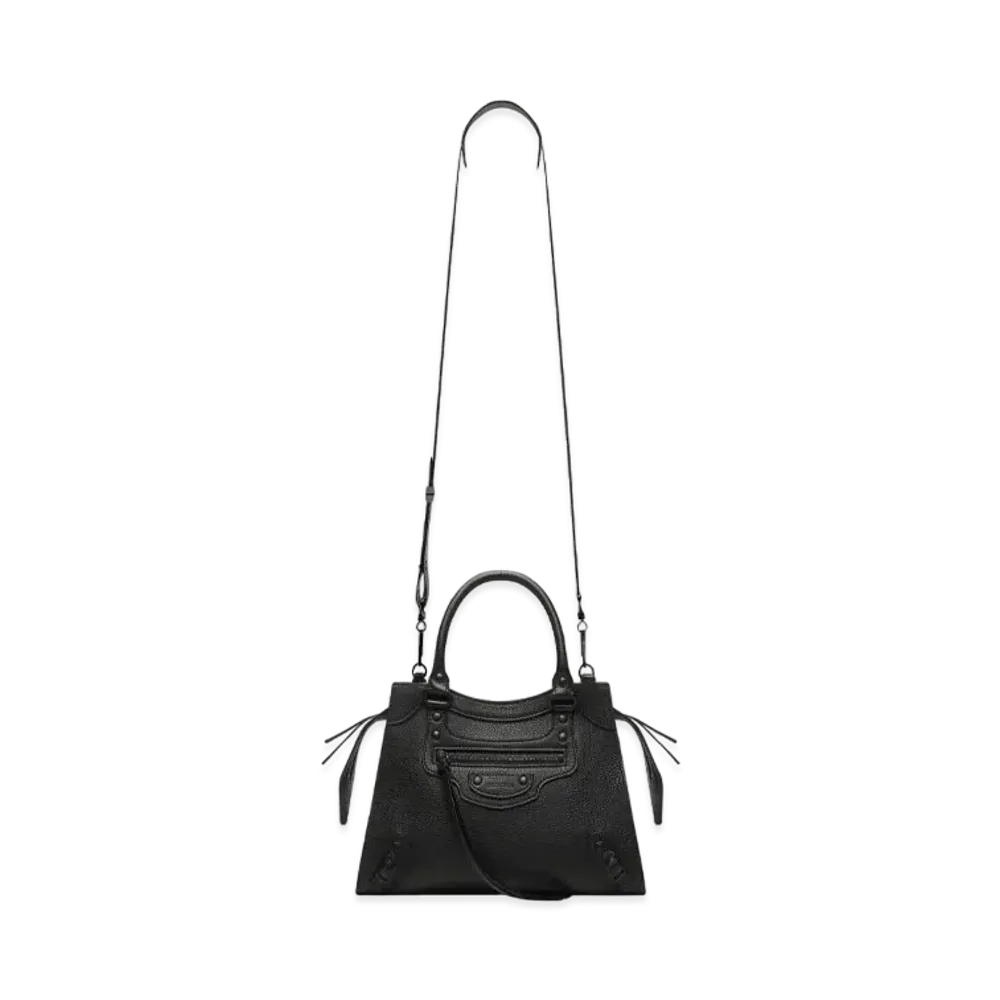 BALENCIAGA Women's Neo Classic Small Top Handle Bag "Black"