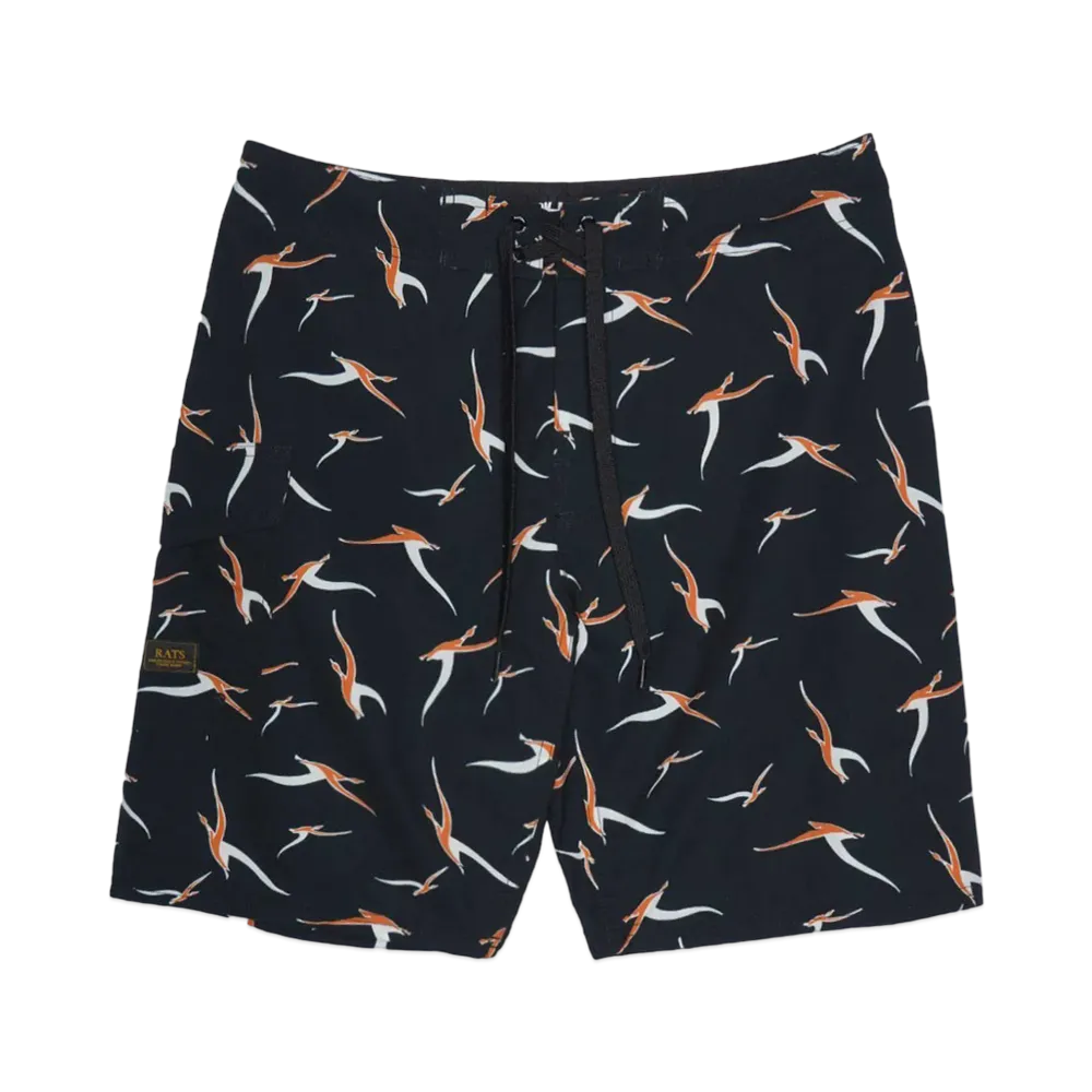 RATS BIRD SURF SHORT "BLACK"