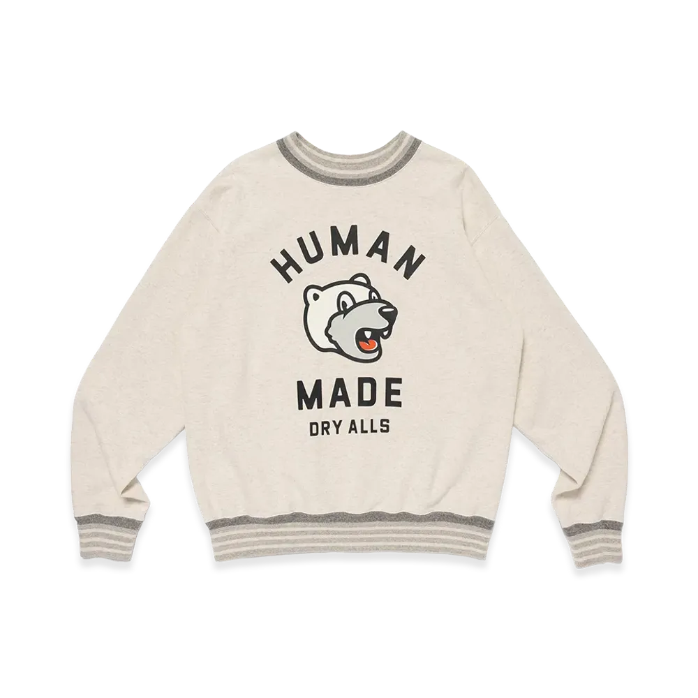 HUMAN MADE Striped Rib Sweatshirt "Gray"