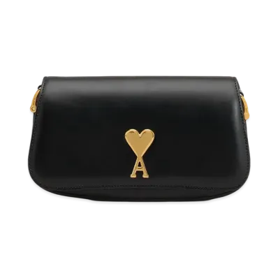 AMI PARIS Paris Paris Shoulder Bag "Black"