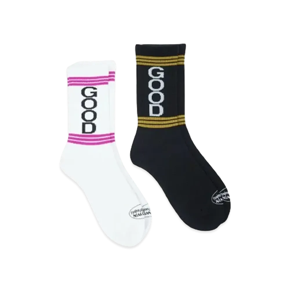 Bedwin & the heartbreakers 2 Pcs PACK JACQUARD SOCKS "LARRY" "PINK"