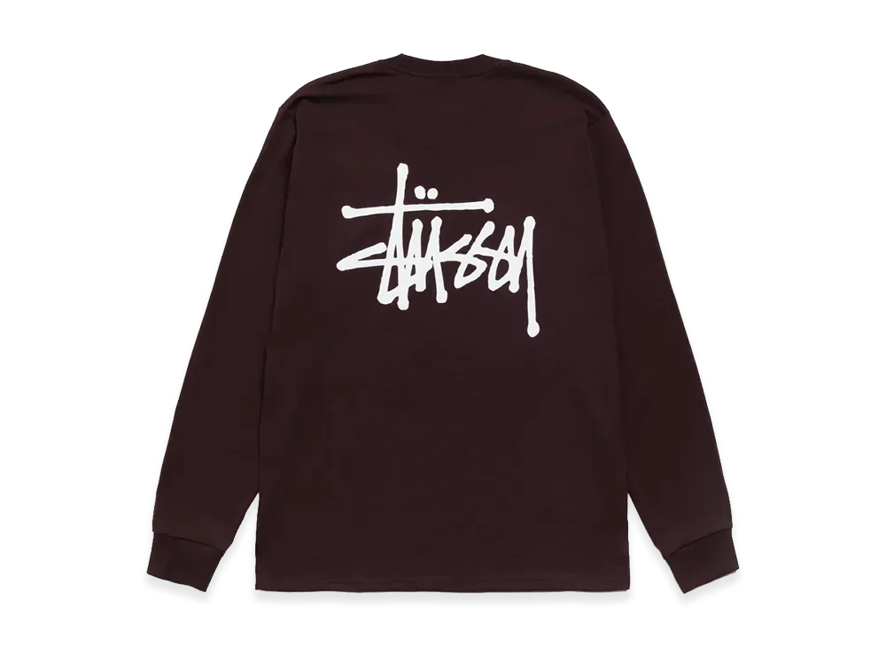 Stussy Basic Stussy LS Tee "Chocolate"