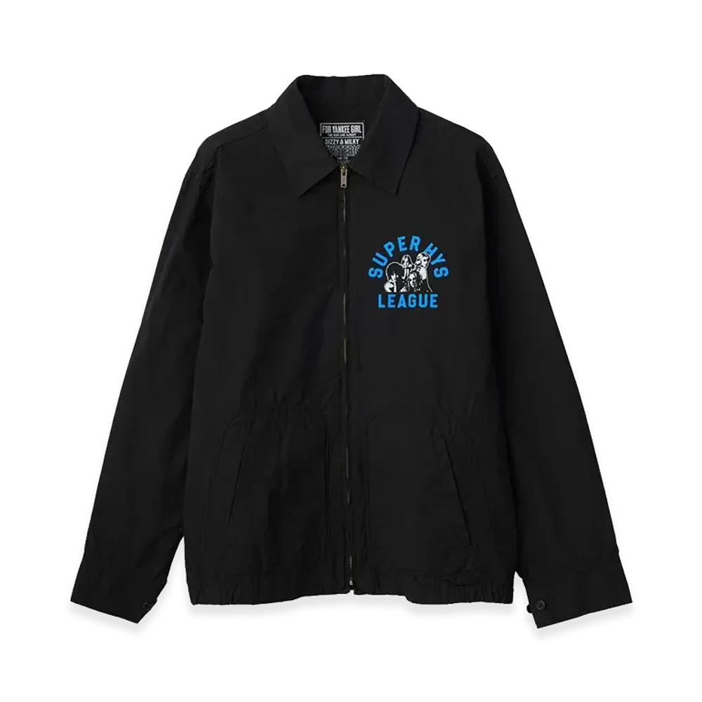 HYSTERIC GLAMOUR Super HYS League Drizzler Jacket "Black"