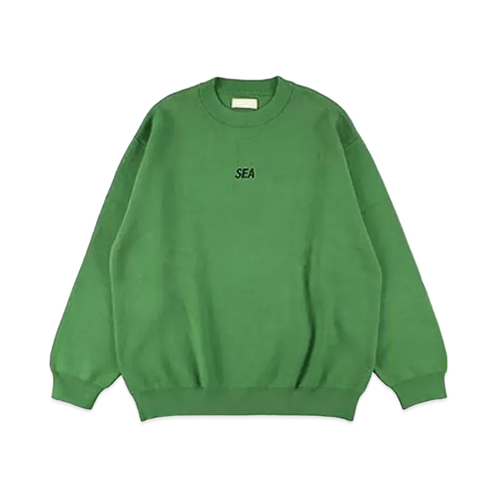 WIND AND SEA Cotton Cashmere Knit "Sea Green"