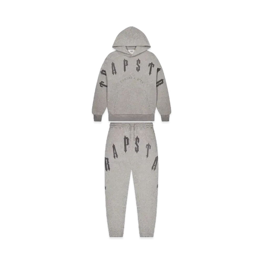 TRAPSTAR Irongate Arch Chenille 2.0 Tracksuit "Grey/Grey"