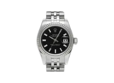 ROLEX Lady-Datejust "Black/Stainless Steel/White Gold"