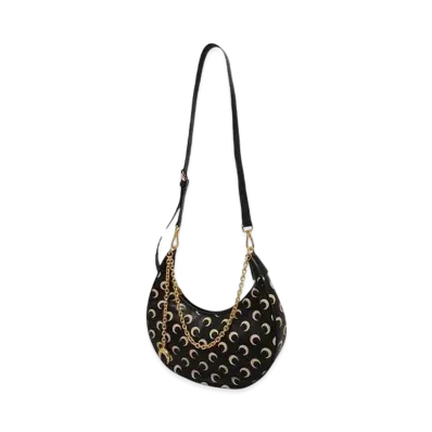 Marine serre MOON SCREENPRINT LEATHER ECLIPS CHAIN "INVERSE TAN"