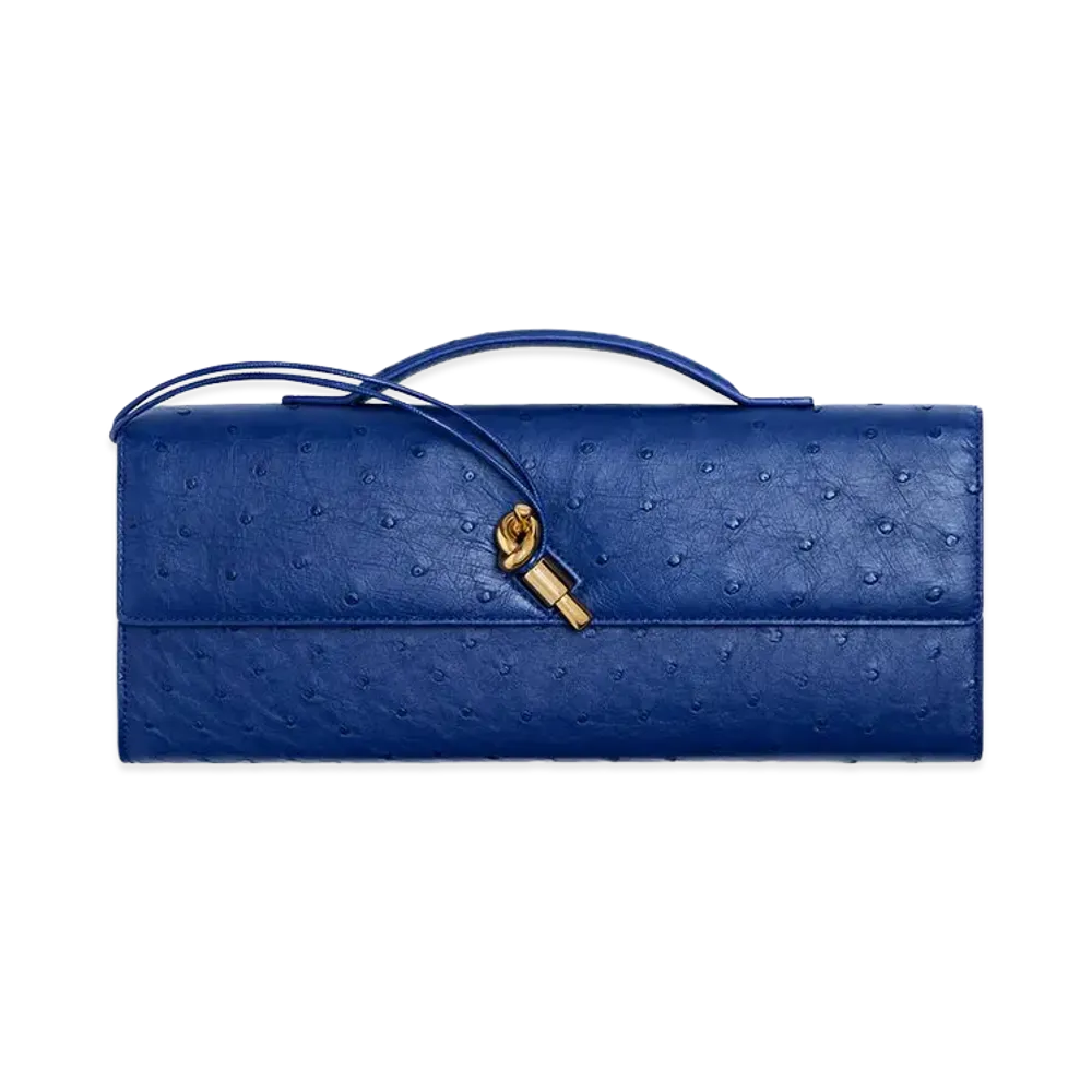 Bottega Veneta Andiamo Clutch Bag "Royal Blue"