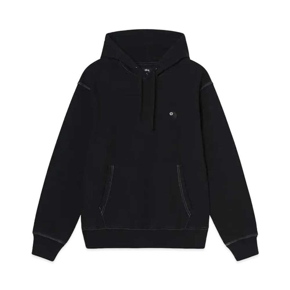 Stussy 8 BALL EMBROIDERED HOODIE "Black"
