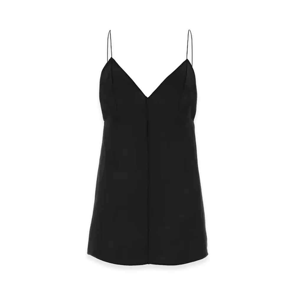 KHAITE Women's Silk Talsie Top "Black"