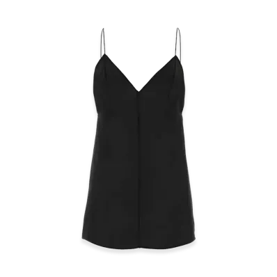 KHAITE Women's Silk Talsie Top "Black"