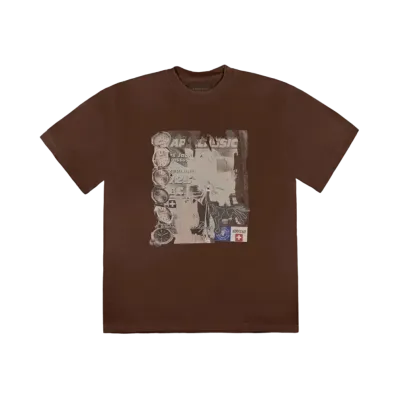 Travis Scott Cactus Jack x AP Classic Tee "Brown"