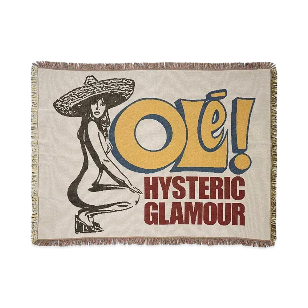 HYSTERIC GLAMOUR OLE! Throw Blanket "Multi"