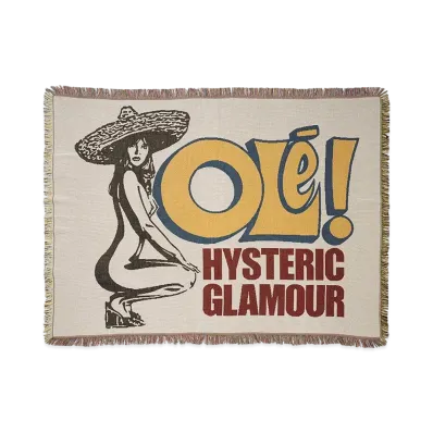 HYSTERIC GLAMOUR OLE! Throw Blanket "Multi"