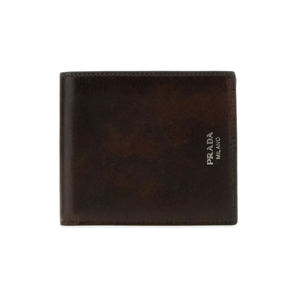 PRADA Leather Wallet "Chocolate Brown"