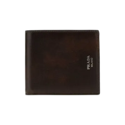 PRADA Leather Wallet "Chocolate Brown"