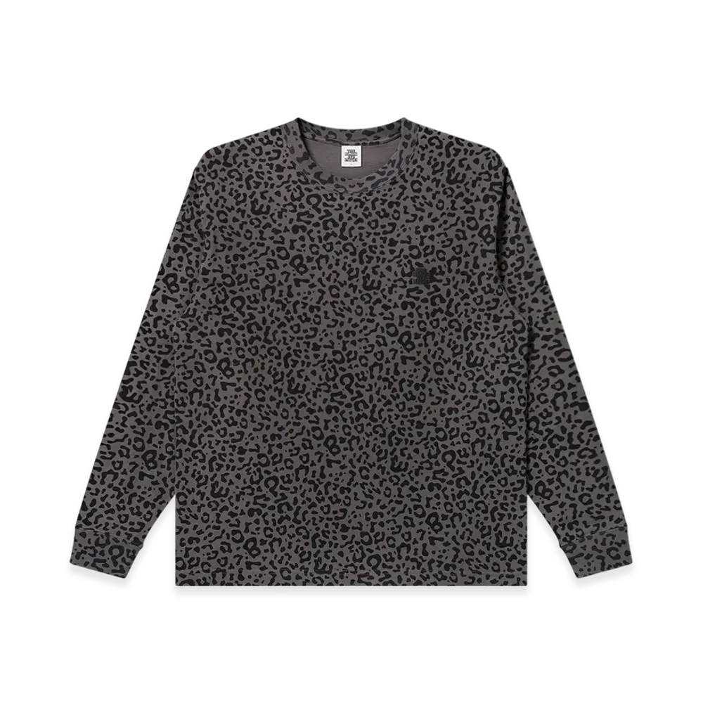 BlackEyePatch Leopard Same Colored Small OG L/S Tee "Charcoal"