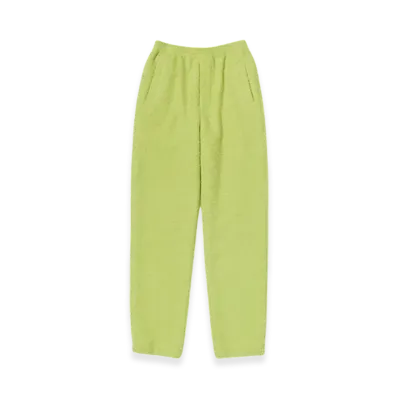 AURALEE Alpaca Wool Leno Cloth Easy Pants "Lime Green"