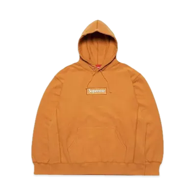 Supreme Box Logo Hooded Sweatshirt "Light Mustard" (21FW)
