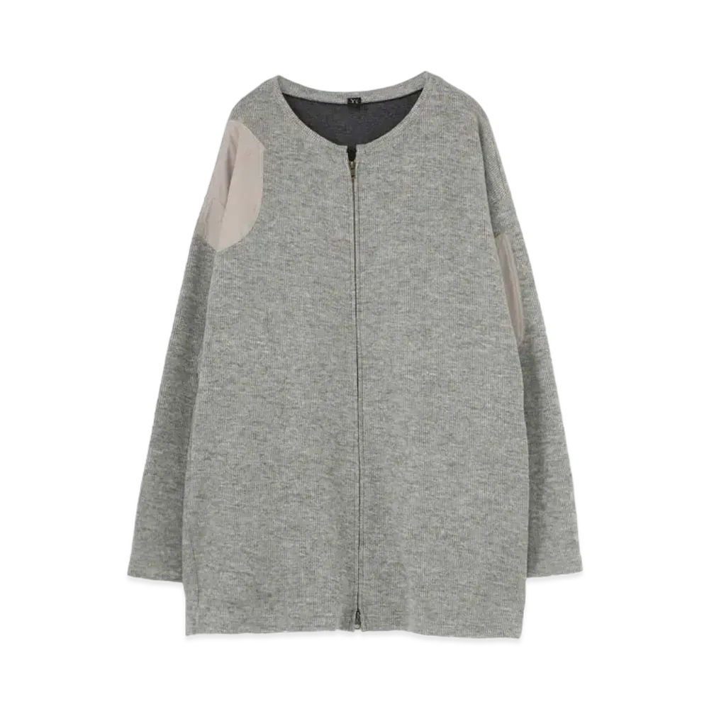 Yohji Yamamoto Y's DOUBLE FACE FULL ZIP CARDIGAN "Gray"