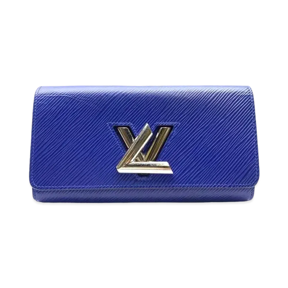 Louis Vuitton Epi Portefeuille Twist "Blue"