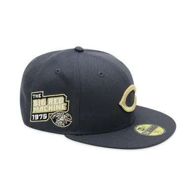 NEW ERA x THE CAP 59Fifty Noir Luxe Cincinnati Reds Graphite "Grey"