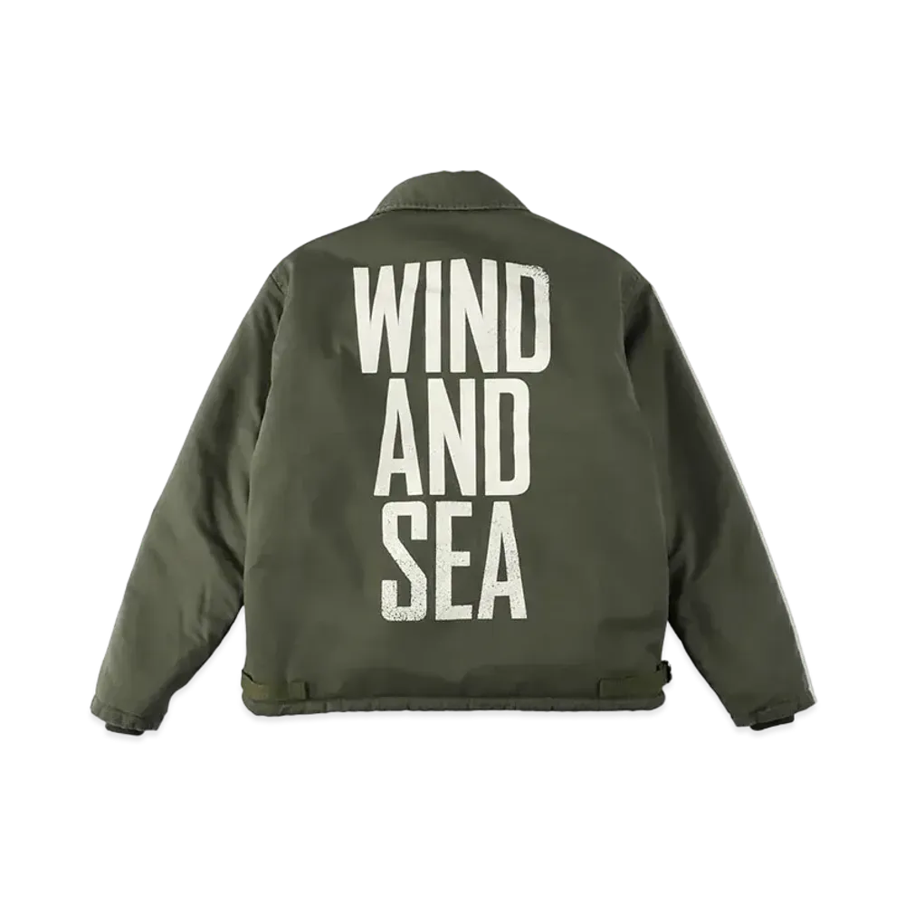 WIND AND SEA Military Surplus A2 Deck Jacket "Olive Drab"